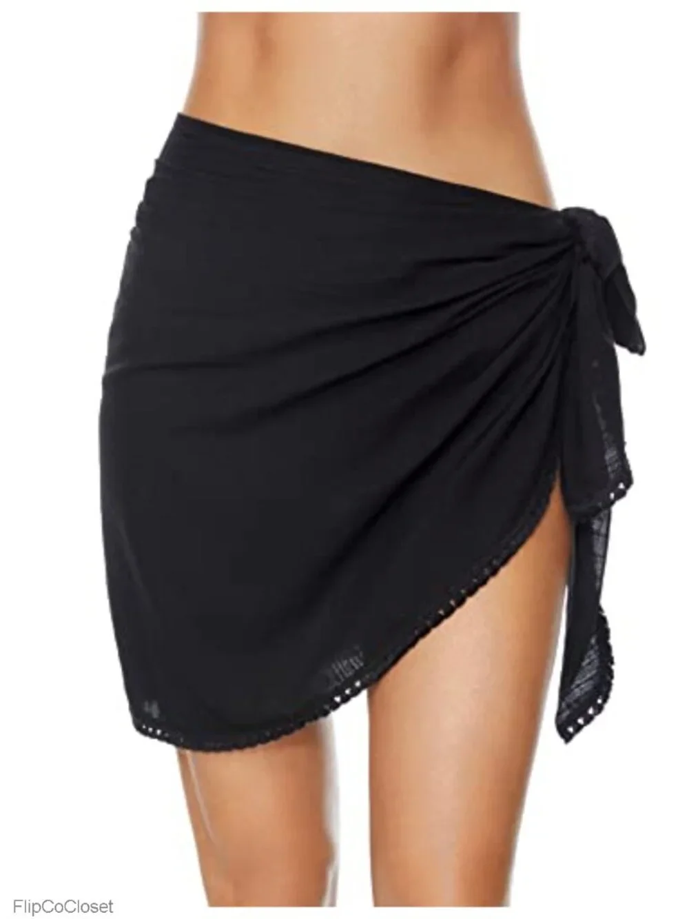 Women's Tassel Edge Sarong Beach Cover Up Wrap Skirt Bikini Swimsuit